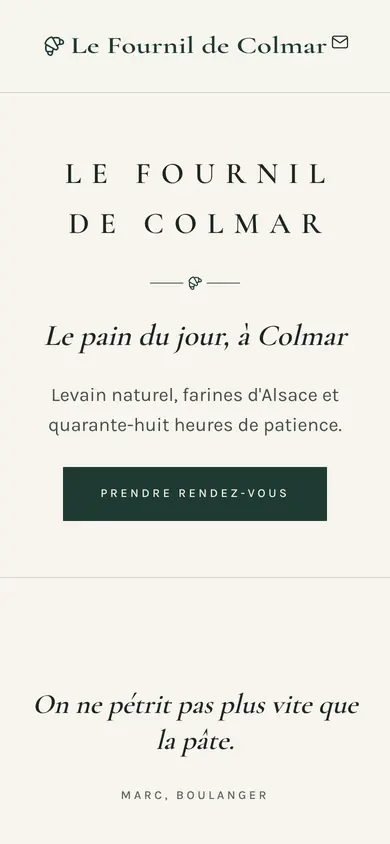 Thème Élégant sur téléphone, sans bandeau.