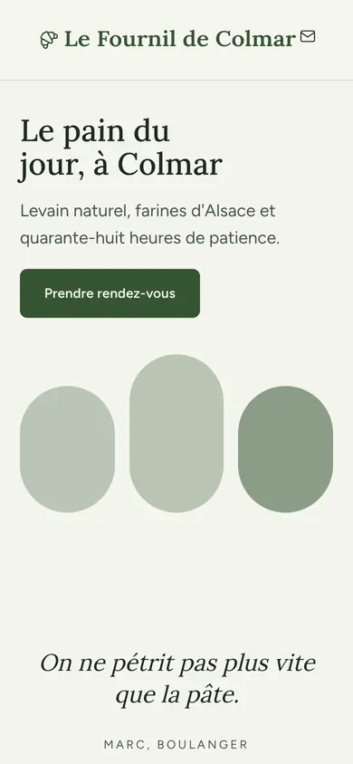 Thème Nature sur téléphone, sans bandeau.